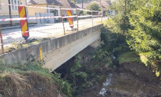 Pod demolat pe un drum județean din Cluj! Cum se va circula până va fi gata cel nou