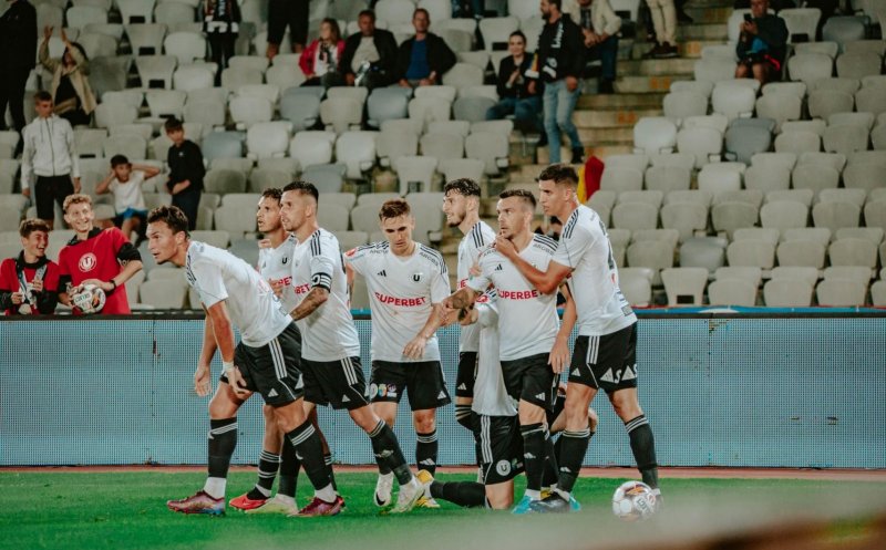 Universitatea Cluj evoluează astăzi pe terenul liderului din Superligă