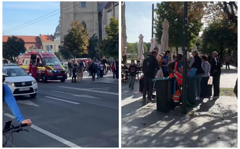 Femeie de 70 de ani lovită pe trecerea de pietoni de o ambulanță SMURD aflată în misiune, în Cluj-Napoca