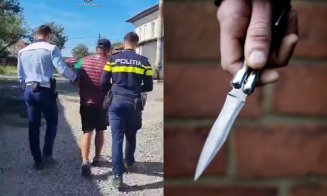 Un bărbat a spart cu un cuțit roțile unui camion și a fost urmărit de polițiști până a făcut ACCIDENT cu mașina, în Cluj