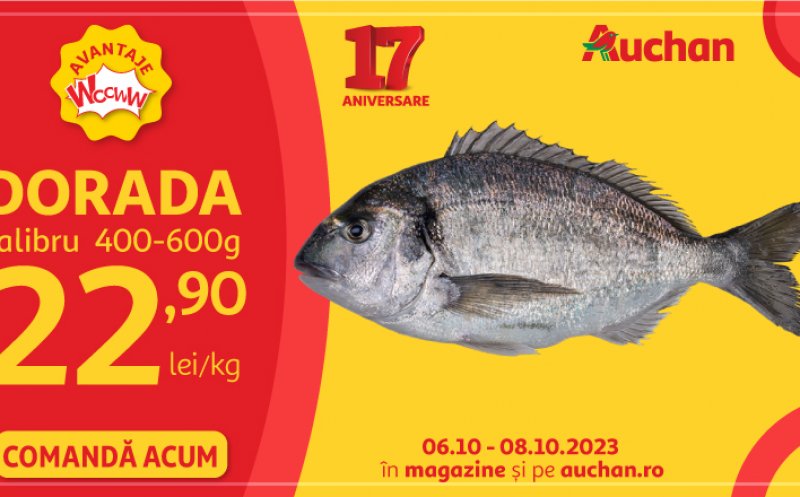 Super oferte la Auchan în acest weekend la cafea și doradă! 