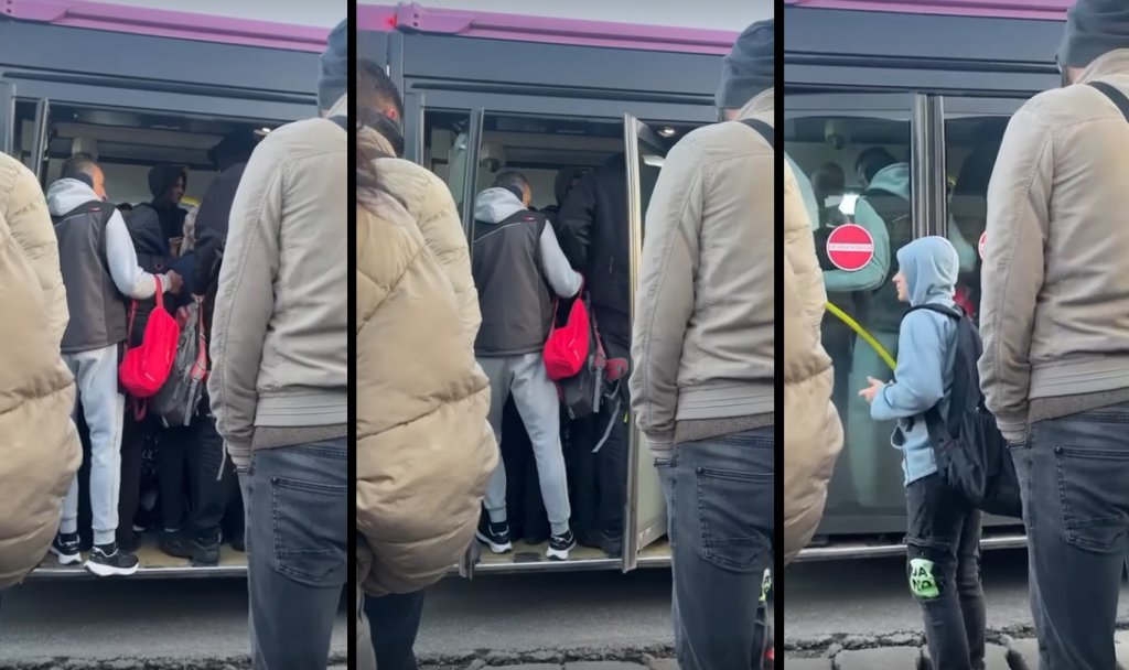 Floreştenii, înghesuiţi ca sardelele în autobuze în ziua în care s-a anunţat suplimentarea mijloacelor de transport public / "Fix de aia nu va renunţa lumea la maşina personală veci"
