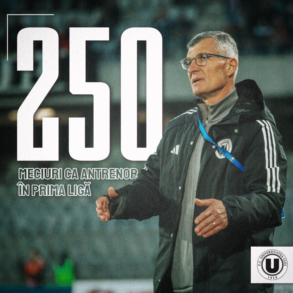 Ioan Ovidiu Sabău a ajuns la meciul 250 ca antrenor în prima ligă. Ce îl bucură pe tehnician