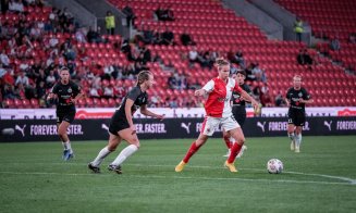 "U" Olimpia Cluj a suferit o înfrângere categorică în turul play-off-ului Women's Champions League