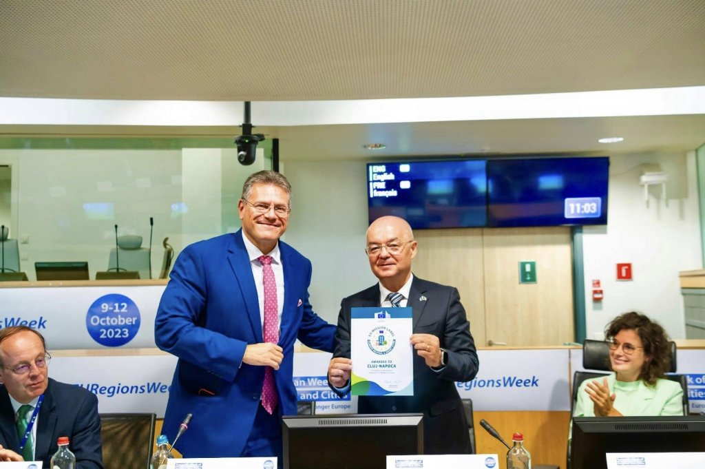 Emil Boc: „Clujul, în rândul primelor 10 orașe din Uniunea Europeană” / Ce premiu a primit