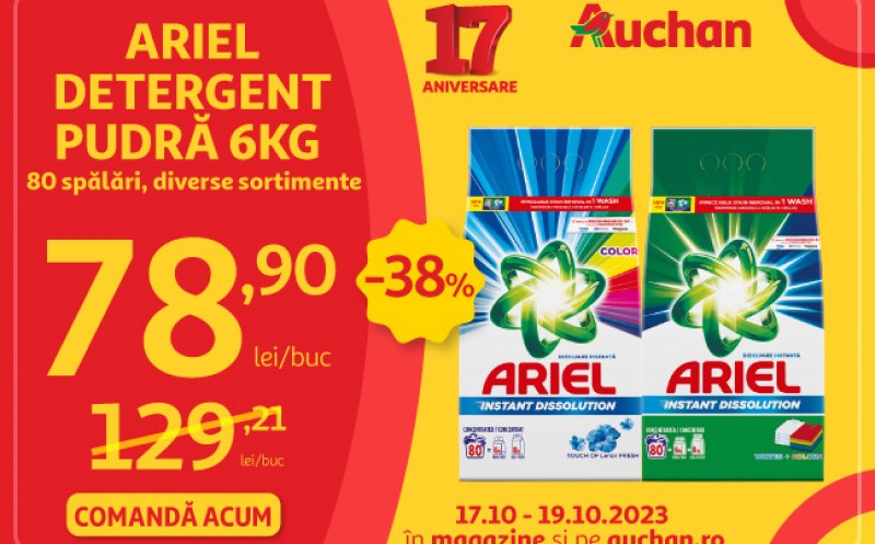 Descoperă valurile de oferte aniversare din hipermarketul Auchan! 