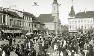Zi de târg în Clujul de altădată, 1916