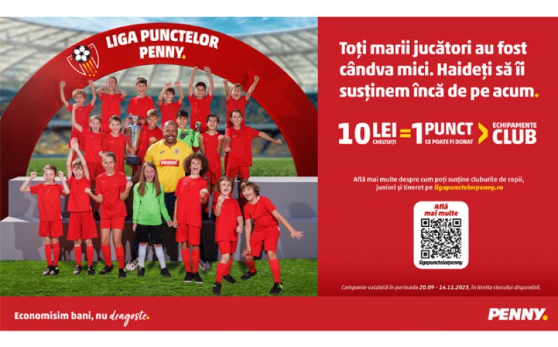 În Liga Punctelor PENNY poți susține și tu fotbalul și comunitățile sportive