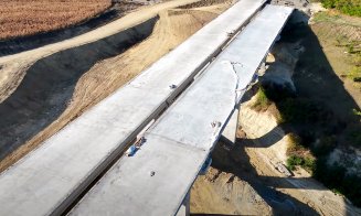 IMAGINI spectaculoase cu viaductele de pe Autostrada Transilvania
