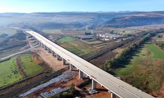IMAGINI spectaculoase cu viaductele de pe Autostrada Transilvania
