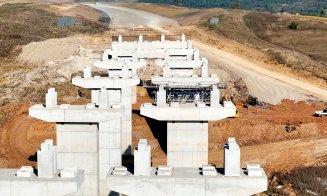 IMAGINI spectaculoase cu viaductele de pe Autostrada Transilvania