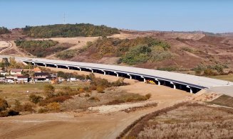 IMAGINI spectaculoase cu viaductele de pe Autostrada Transilvania