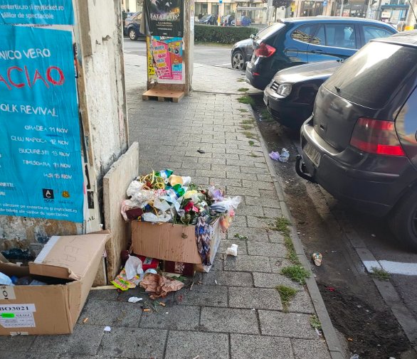 Clujenii din Mărăști, furioși din cauza gunoaielor de pe străzi: "Orașul nimănui"