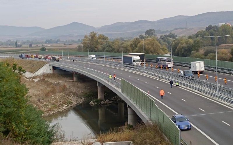 Restricții de circulație, timp de 4 zile, pe A10, sensul Turda - Sebeș. Se închide circulaţia pe o bretea