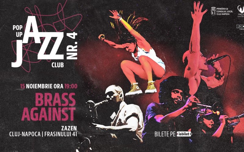 Seria nomadă Pop-Up Jazz Club aduce la Cluj-Napoca concertul trupei Brass Against