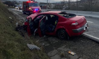 Accident între Feleacu și Vâlcele. Un bărbat a fost transportat la spital