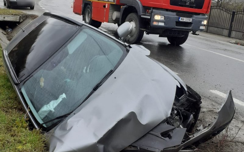 Un nou accident în județul Cluj. O mașină s-a făcut zob la Poieni