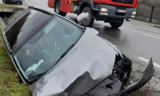 Un nou accident în județul Cluj. O mașină s-a făcut zob la Poieni