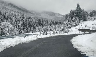 A nins în zona de munte a Clujului! Primele intervenții de deszăpezire ale sezonului
