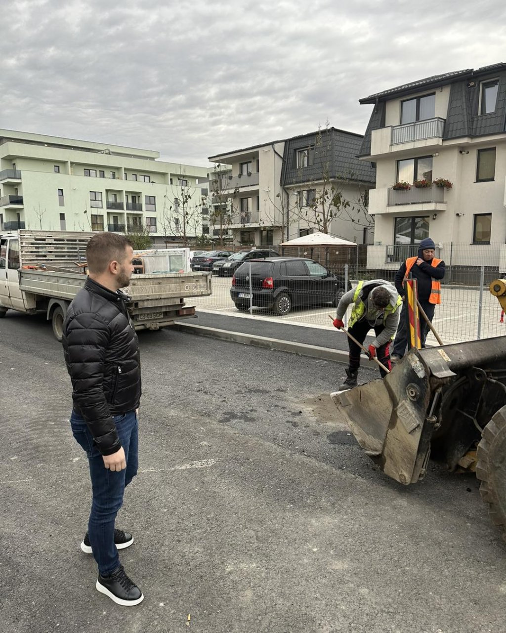 Primarul Pivariu a luat la verificat șantierele din Florești! Sunt 22 de proiecte în lucru