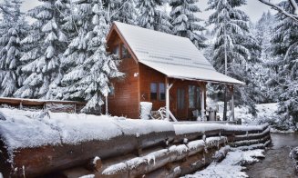 Cât de tare a nins în zona de munte a Clujului: „Azi m-am trezit în Finlanda”
