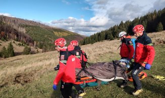 Exercițiu amplu de evacuare aeromedicală din zonă montană a Clujului! Au participat și militarii Bazei Aeriene de la Câmpia Turzii