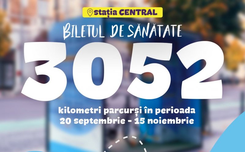 Multe genoflexiuni și kilometri pedalați pentru bilete GRATIS de autobuz