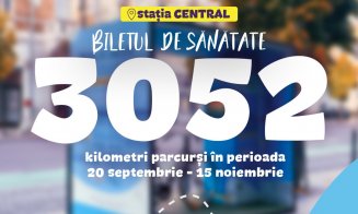 Multe genoflexiuni și kilometri pedalați pentru bilete GRATIS de autobuz