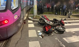 ACCIDENT GRAV în Mănăştur, la pasajul de la Calvaria: Motocicletă vs. tramvai / Victimă cu multiple traumatisme