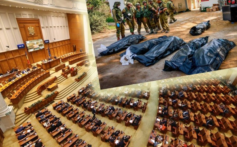 Şedinţă secretă în Parlamentul României cu filmul atacului teroriștilor Hamas de pe 7 octombrie. FĂRĂ presă, fotografii sau înregistrări