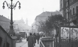 Anii 1930,  strada Regele Ferdinand cu podul vechi de fier