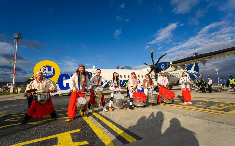 Pasagerul cu nr. 3 milioane din 2023 a aterizat pe Aeroportul Cluj în ritm de tobe. David Ciceo anunță noul „target" pentru 2024