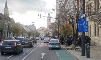 Manifestație pro-Palestina la Cluj. Discursuri și marș prin centrul orașului cu steaguri și pancarte