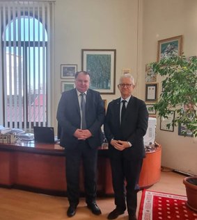 Rectorul UTCN s-a întâlnit cu Prof. univ. dr. Monsenior Patrick Valdrini,  personalitate a lumii științifice și universitare europene