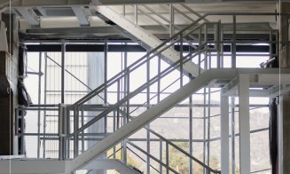 Imagini din interiorul viitorului sediu al Academiei de Muzică din Cluj