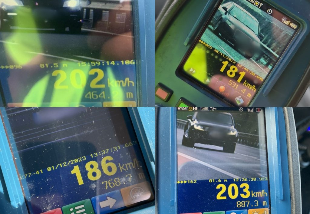 Ca la raliu pe Autostrada Transilvania, în Cluj. Vitezomani lăsați fără permis și cu amenzi uriașe