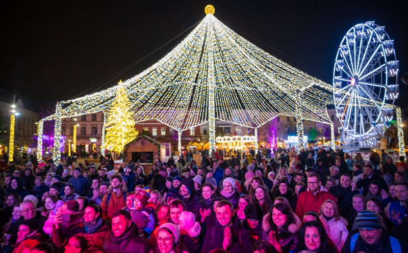 Atmosfera de sărbătoare continuă la Târgul de Crăciun din Cluj-Napoca. Ce poți face azi pe „Planeta Crăciun”
