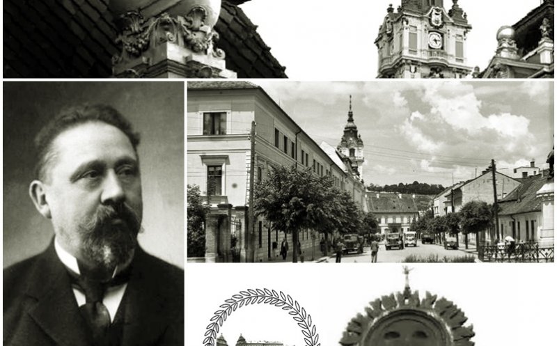 Decoraţiuni astrale pe clădirea Primăriei Cluj-Napoca