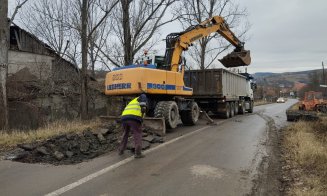 Reparații pe un nou drum județean din Cluj. Ce lucrări se fac