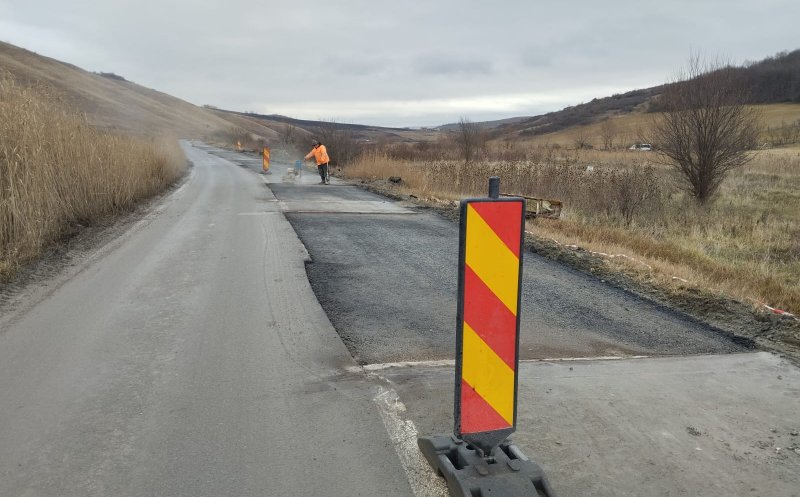 Reparații pe un nou drum județean din Cluj. Ce lucrări se fac