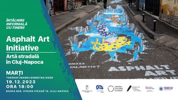 Pictura stradală 3D de pe Piezișă este finalizată în cadrul proiectului „Asphalt Art Initiative”