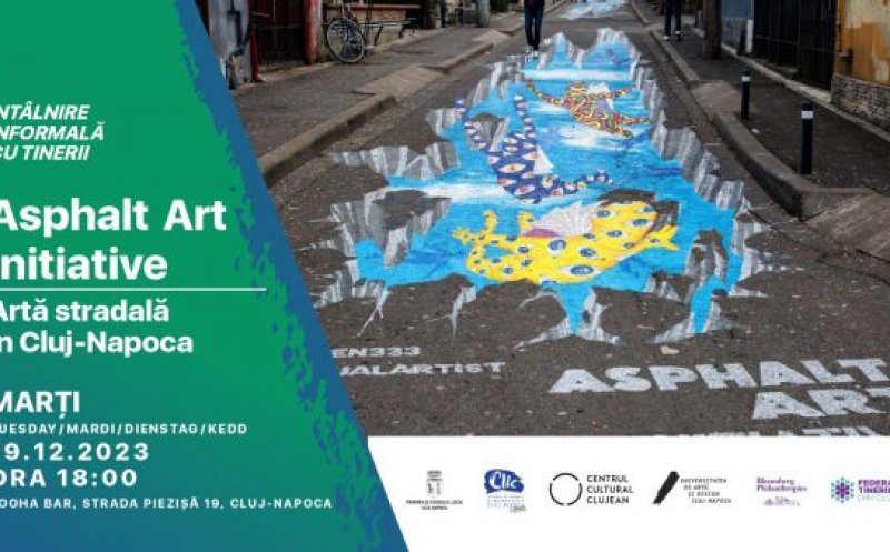 Pictura stradală 3D de pe Piezișă este finalizată în cadrul proiectului „Asphalt Art Initiative”