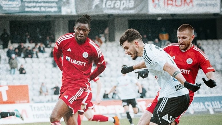 "Studenții", din nou modești. Universitatea Cluj a pierdut cu Oțelul Galați