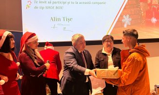 Alin Tișe a făcut pe „Moșul”. Toți copiii din centrele DGASPC Cluj au primit un cadou de Crăciun