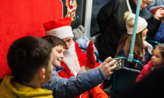 Copiii din Cluj îl pot întâlni pe Moș Crăciun... în tramvai