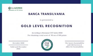 Banca Transilvania, una dintre companiile cu cel mai mare ranking al sustenabilității