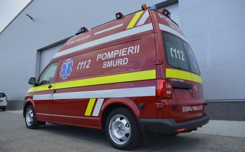 Accident grav în Săndulești. Ambii șoferi au fost transportați la spital