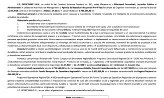 Anunț finalizare proiect