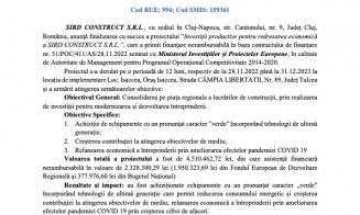 Anunț finalizare proiect