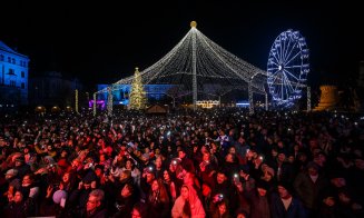 La mulți ani, Cluj-Napoca! Peste 15.000 de clujeni au petrecut REVELIONUL în Piața Unirii